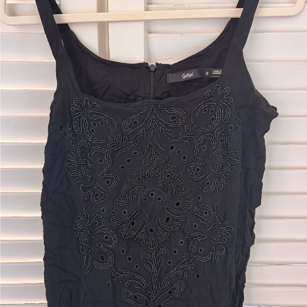 Sportsgirl Beaded Embroidered Little Black Dress - Picture 3 of 3